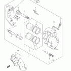 DR650SE Передний суппорт тормозной