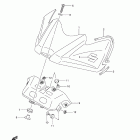 GSX-R600 Fuel tank front cover