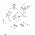 DR200SE Топливный бак (model k8 / k9)