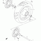 VL1500,T Boulevard C90 Переднее колесо