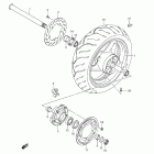 GSF1250SA Bandit Rear wheel (gsf1250sk7 / sk8 / sk9)