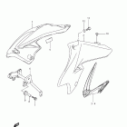 DR-Z125,L Fuel tank cover (model k8)