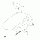 SV650,S,A,F Front fender (model k9)