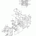 SV650,S,A,F Передняя головка цилиндров