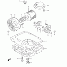 GS500F Масляный насос и фильтр
