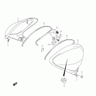 SFV650 Fuel tank side cover