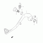 RM85,L Задний тормоз