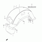 VL1500,T Boulevard C90 Rear fender (model k9)