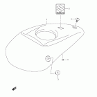 VZ1500 Boulevard M90 Fuel tank upper cover