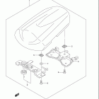 GSX-R750 Seat tail box