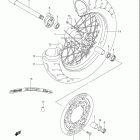 DR Z400SM Front wheel (model k5 / k6)