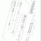DR200SE Передняя вилка