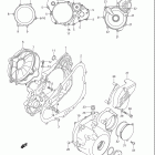 DR Z400S Крышки картера