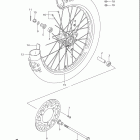 RM85,L Front wheel (rm85k7)