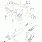 DR Z400SM Топливный бак (model k7 / k8)
