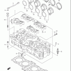 GSX650F Головка цилиндра