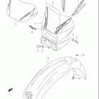 DR Z400SM Front fender (model k7 / k8)