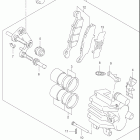 GS500F Передний суппорт тормозной
