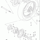 GS500F Заднее колесо