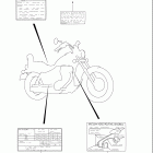 LS650 Boulevard S40 Наклейки предупреждения