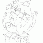 GSX750F KATANA Cowling body installation parts