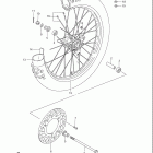RM85,L Front wheel (rm85k5 / k6)