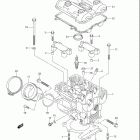 SV1000S Задняя головка цилиндров