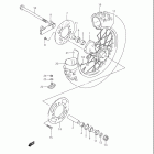 RM85,L Rear wheel (rm85k4)
