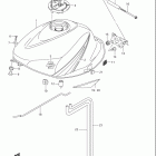 GSX-R1000 Топливный бак (модель K6)