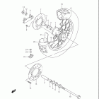 RM85,L Rear wheel (rm85lk4)