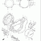 RM250,Z Crankcase cover- water pump (model k1 / k2)
