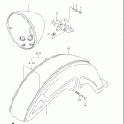 VL1500,T  Boulevard C90 Переднее крыло
