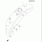 VS800 Boulevard S50 Заднее крыло