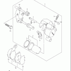 DR Z125,L Front caliper (dr-z125lk3 / lk4 / lk5 / lk6 / lk7)