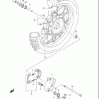 DR Z125,L Front wheel (dr-z125k3 / k4 / k5 / k6 / k7)