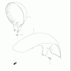 VS800GL INTRUDER Переднее крыло