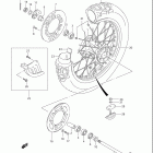 DR-Z250 Rear wheel (model k1 / k2 / k3 / k4)