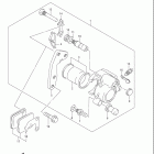 DR200SE Передний суппорт тормозной