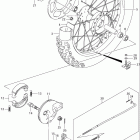 DR Z125,L Rear wheel (dr-z125k4 / k5 / k6 / k7)