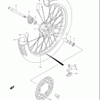 DR-Z250 Front wheel (model k1 / k2 / k3 / k4)