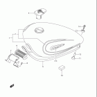 VS800GL INTRUDER Топливный бак (модель K4)