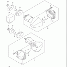 GSF1200,S,Z BANDIT Turn signal lamp (gsf1200sk1 / sk2 / sk3 / sk4 / sk5 / s...