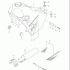DR Z400SM Топливный бак (model k7)