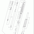 DR200SE Передняя вилка