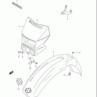 DR-Z400E Переднее крыло