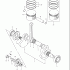 LS650  Boulevard S40 Коленвал
