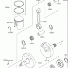 RM65 Crankshaft / piston