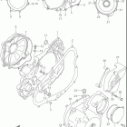 DR-Z400, E Crankcase cover (dr-z400ey / ek1 / ek2 / ek3 / ek4)