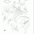 VL1500, B INTRUDER Side cover (model w / x)