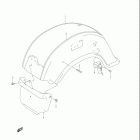 VL1500, B INTRUDER Rear fender (model w / x)